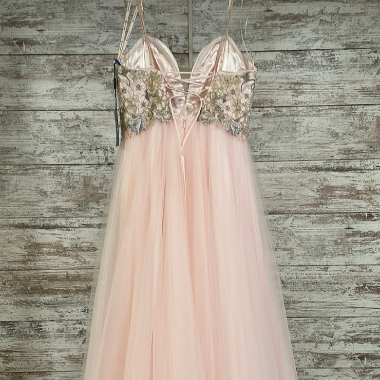 PINK/FLORAL PRINCESS GOWN-NEW