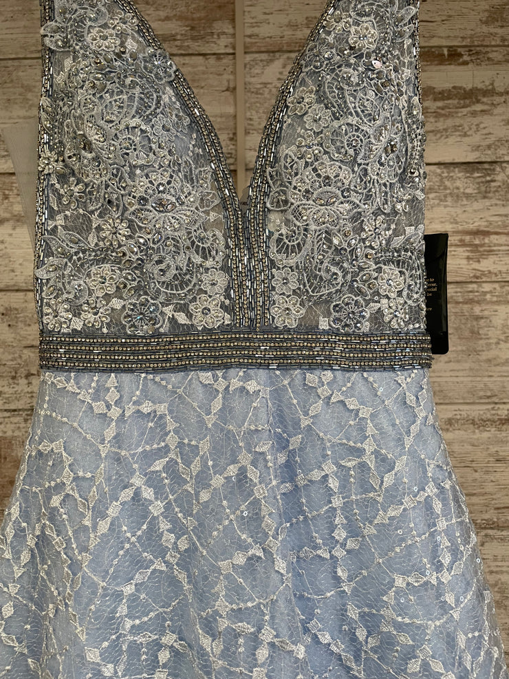 BLUE/WHITE A LINE GOWN (NEW)