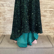 GREEN SEQUIN MERMAID GOWN