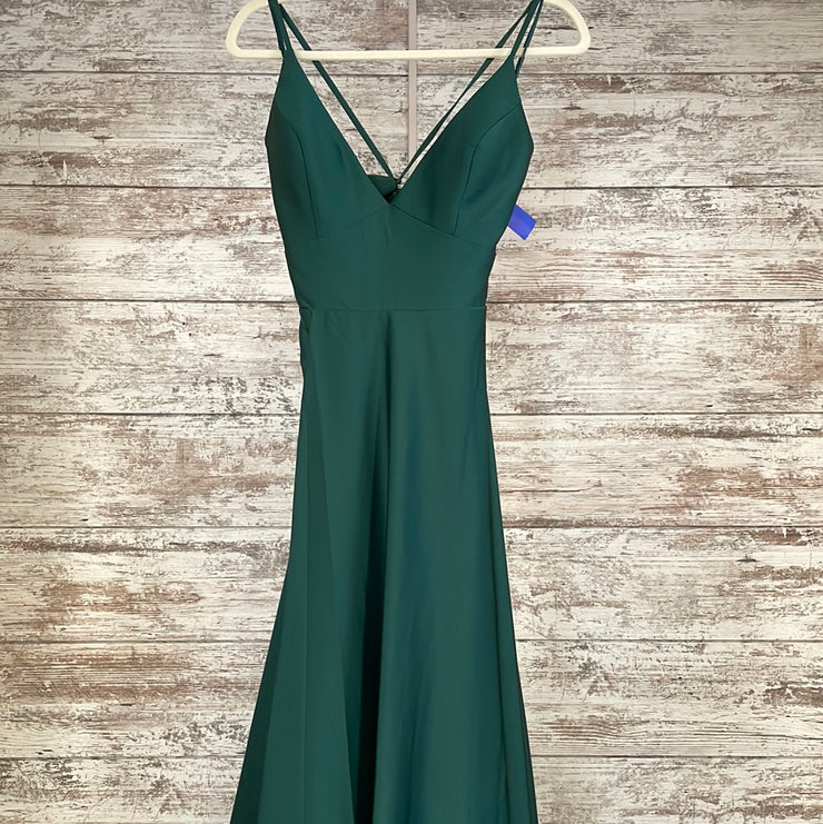 GREEN A LINE GOWN (NEW)