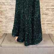 GREEN SEQUIN MERMAID GOWN