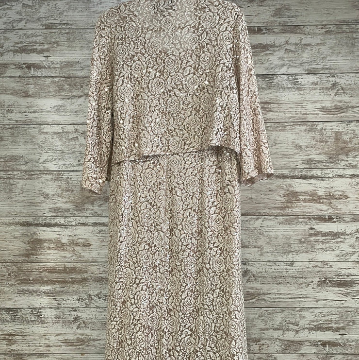 IVORY/GOLD 2 PC. LONG DRESS SE