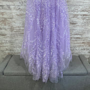 LAVENDER SPARKLY LONG GOWN