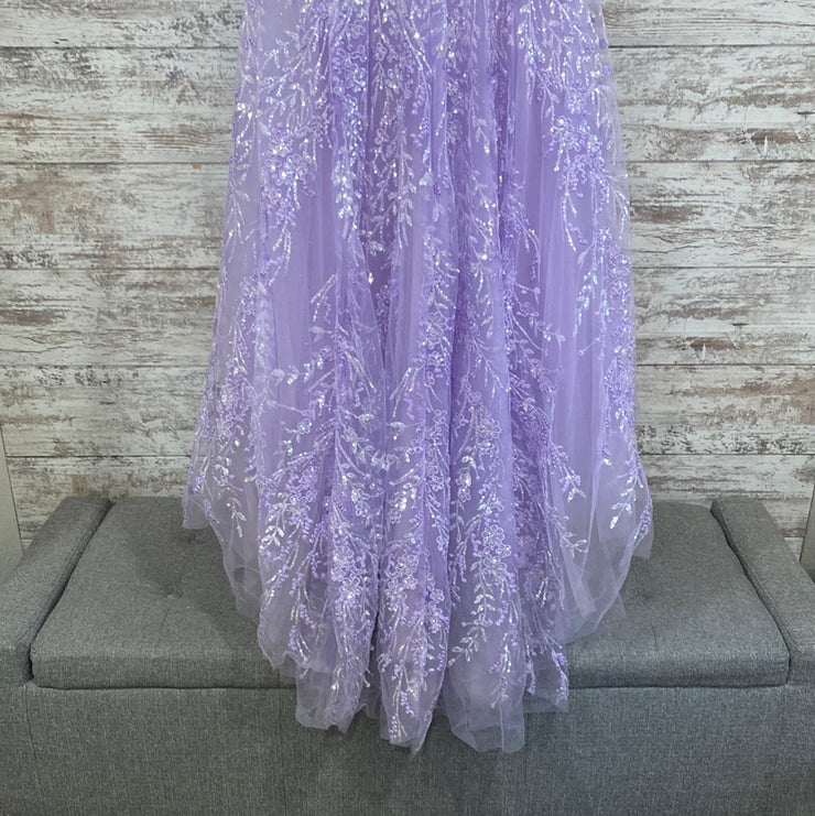 LAVENDER SPARKLY LONG GOWN