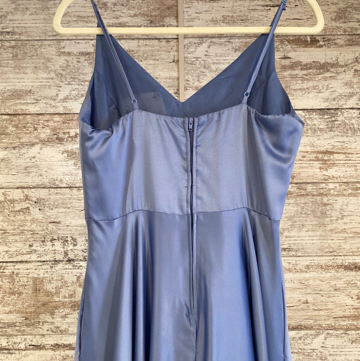 BLUE A LINE GOWN