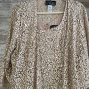 IVORY/GOLD 2 PC. LONG DRESS SE