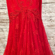RED SPARKLY MERMAID GOWN-NEW