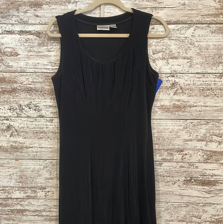 BLACK SLEEVELESS MAXI DRESS