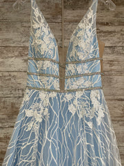 BLUE/WHITE PRINCESS GOWN (NEW)