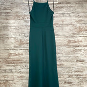 GREEN LONG EVENING GOWN