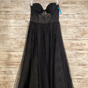 BLACK SPARKLY PRINCESS GOWN