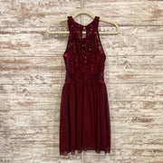 BURGUNDY SHORT DRESS