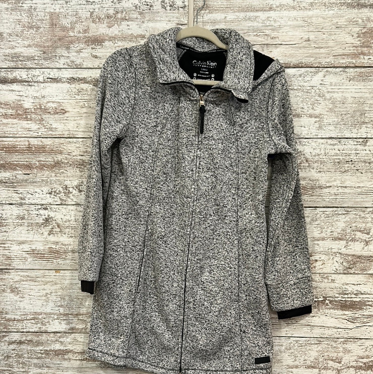 GRAY/BLACK ZIP UP HOODIE JACKE