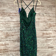 GREEN SEQUIN LONG DRESS (NEW)