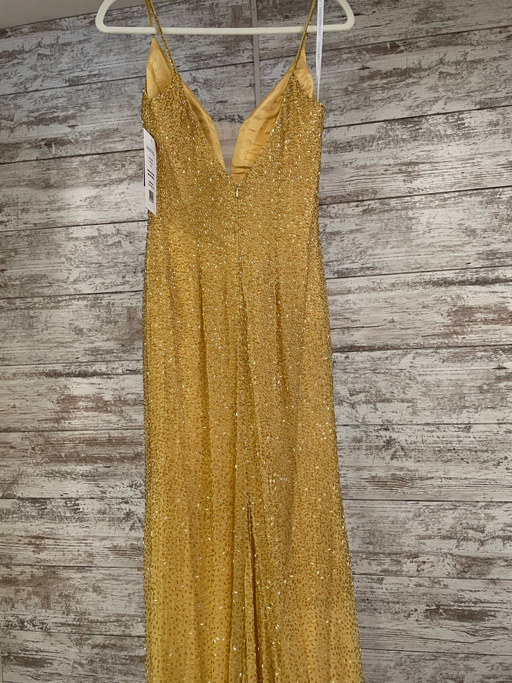 GOLD BEADED LONG GOWN (NEW)