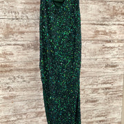 GREEN SEQUIN LONG DRESS (NEW)