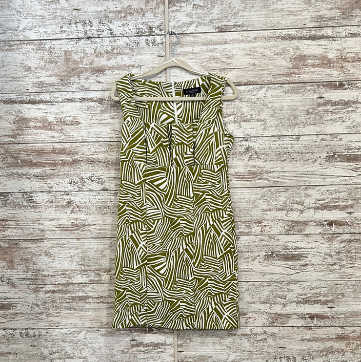 GREEN/WHITE 2 PC. DRESS SET