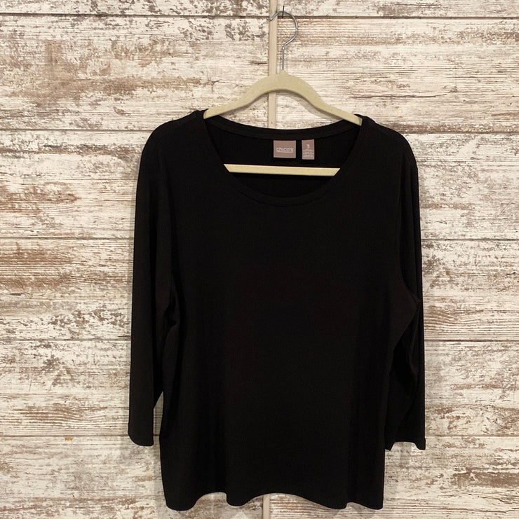 BLACK LONG SLEEVE TOP