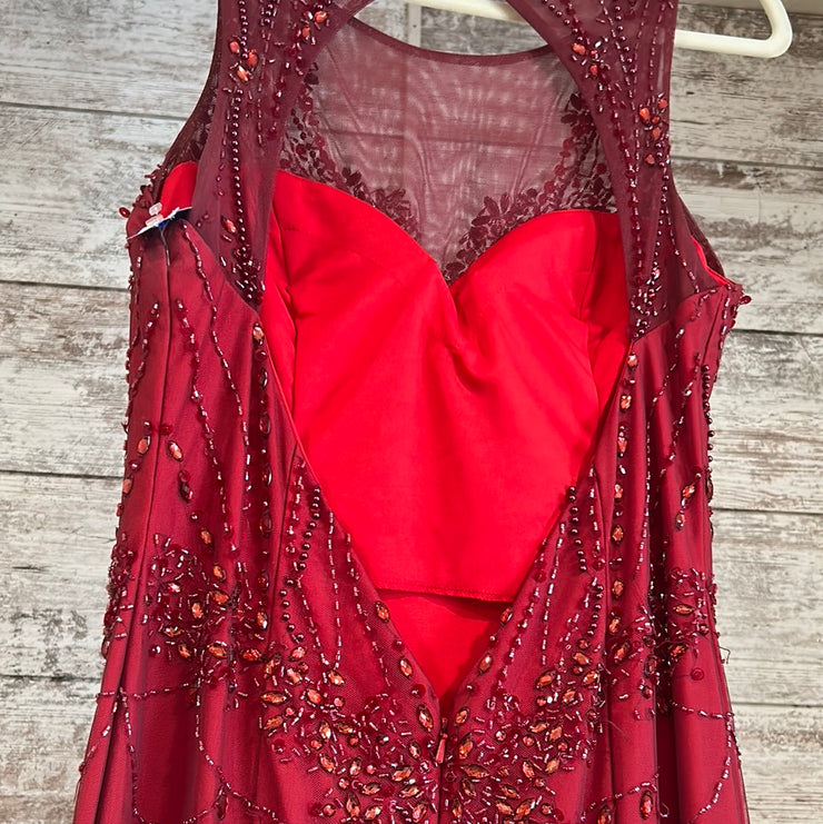 BURGUNDY LONG GOWN