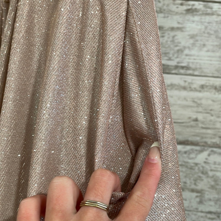 BLUSH SPARKLY A LINE GOWN-NEW