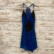 ROYAL BLUE SPARKLY SHORT DRESS