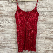 RED SEQUIN SHORT DRESS (NEW)