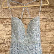 BLUE FLORAL MERMAID GOWN (NEW)