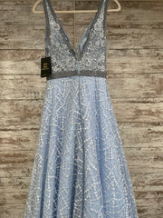 BLUE/WHITE A LINE GOWN (NEW)