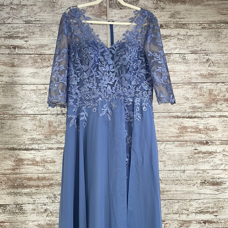 BLUE LONG EVENING GOWN (NEW)