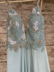 BLUE FLORAL LONG DRESS (NEW)