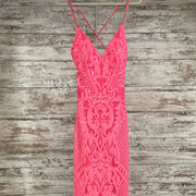 PINK SPARKLY LONG DRESS