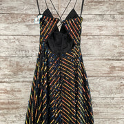 BLACK/COLORFUL A LINE GOWN-NEW