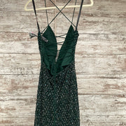 GREEN SPARKLY LONG DRESS (NEW)