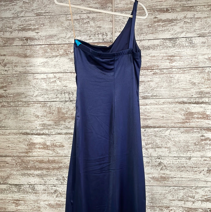 NAVY LONG EVENING GOWN