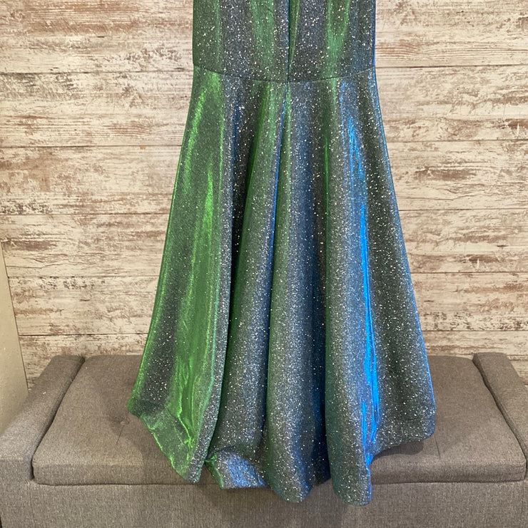 GREEN SPARKLY MERMAID GOWN