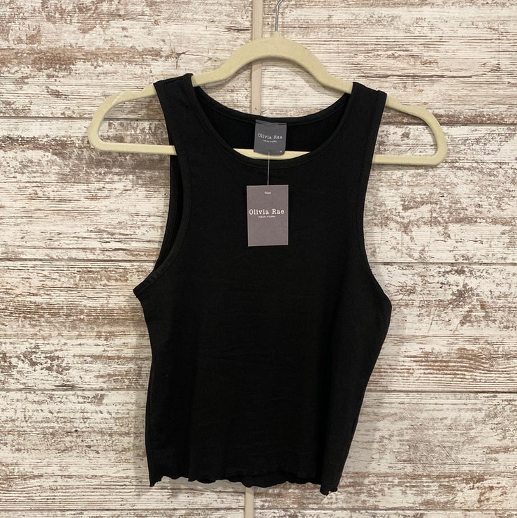 BLACK SLEEVELESS TOP - NEW