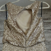 GOLD SPARKLY LONG DRESS