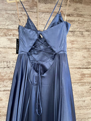 BLUE A LINE GOWN (NEW)