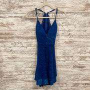 ROYAL BLUE SPARKLY SHORT DRESS