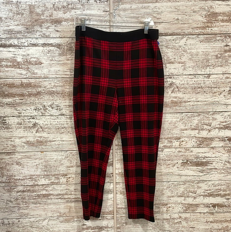 RED/BLACK PLAID PANTS