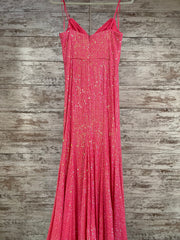 PINK SEQUIN LONG DRESS (NEW)