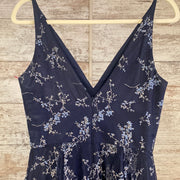 NAVY/SILVER SPARKLY A LINE GOW