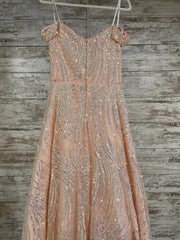 PINK SPARKLY A LINE GOWN (NEW)