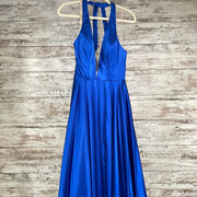 ROYAL BLUE A LINE GOWN (NEW)