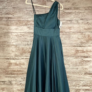 GREEN A LINE GOWN