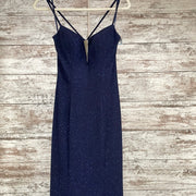 NAVY SPARKLY LONG DRESS (NEW)
