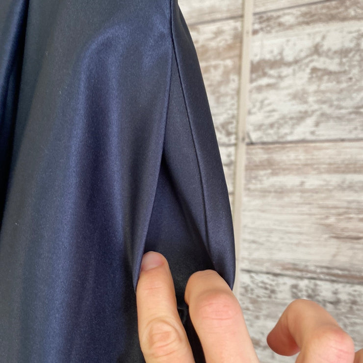 NAVY A LINE GOWN