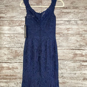 NAVY LACE MERMAID GOWN (NEW)