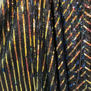BLACK/COLORFUL A LINE GOWN-NEW