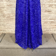 ROYAL BLUE SEQUIN LONG DRESS